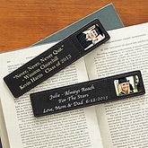 Personalized Leather Photo Bookmarks - Graduation Inspirations - 7124