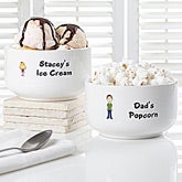 Personalized Ice Cream Bowls - Family Characters - 7134