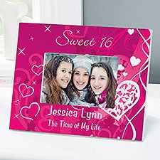Sweet Sixteen Personalized Birthday Picture Frames - 7136