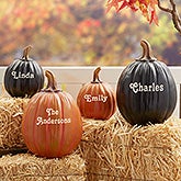 Personalized Decorative Halloween Pumpkins - 7144