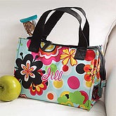 Personalized Ladies Floral Lunch Cooler - Embroidered - 7189