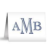 Custom Monogram Personalized Note Cards - 7231