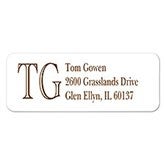 Custom Monogram Personalized Address Labels - 7232