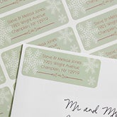 Personalized Christmas Address Labels - Snowflake Greetings - 7358