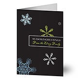 Personalized Snowflakes Greeting Card - 7415