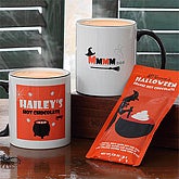 Kids Personalized Halloween Hot Chocolate Mug & Cocoa Set - 7423