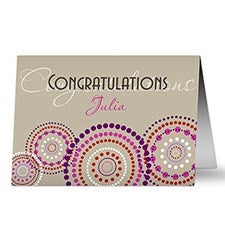 Congratulations Personalized Greeting Cards - 7477
