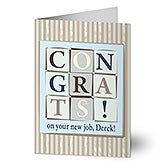 Personalized Congratulations Greeting Cards - 7478