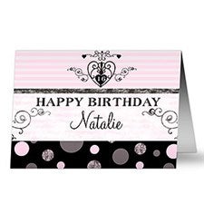 Girls Personalized Birthday Cards - 7491