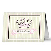 Personalized New Baby Greeting Cards - Royal Welcome - 7493