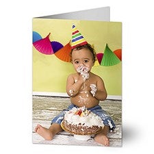 Birthday Photo Personalized Birthday Cards - 7496