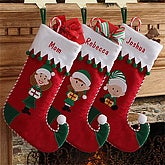 Personalized Elf Family Stockings