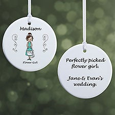 Personalized Wedding Party Ornaments - 7528