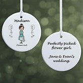 Personalized Wedding Party Ornaments - 7528