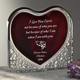 Personalized Gift Keepsake Sculpture - Loving Heart - 7544