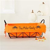 Personalized Halloween Wicker Candy Basket - 7548