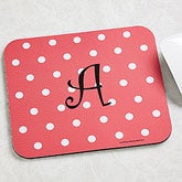 Personalized Mouse Pads - Polka Dots for Girls - 7620