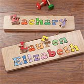 Kid's Personalized Name Puzzle Board - 7624