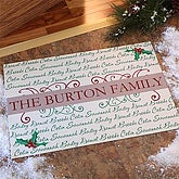 Personalized Holiday Doormats - Family Is Forever - 7626