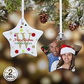 Personalized Christmas Ornaments - Holiday Star - 7637