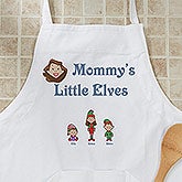 Personalized Holiday Aprons & Potholders - Winter Family Characters - 7650