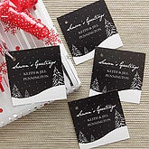 Personalized Christmas Gift Tags - Winter Snowscape - 7745
