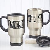 Photo Collage Personalized Stainless Travel Mugs - 7803