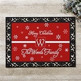 Personalized Holiday Doormat - Winter Wonderland - 7808