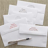Printed Return Address Personalized Greeting Card Envelopes - A7 - 7833