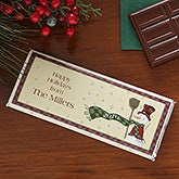Personalized Holiday Candy Bar Wrapper - Snowman - 7917