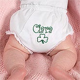 Personalized Baby Diaper Covers - Irish Shamrock - 7960