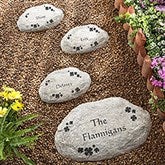 Personalized Garden Stepping Stones - Irish Shamrocks - 7966