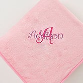 Personalized Fleece Blanket with Name & Monogram - 7969