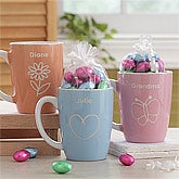 Ladies Personalized Mugs with Chocolate Eggs - Just For Her - 7990
