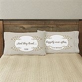 Personalized Romantic Pillowcases - Happily Ever After - 7997