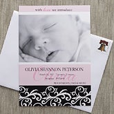 Personalized Baby Photo Birth Announcements - Little Darling - 8084