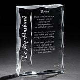 Personalized Gifts Sculpture with Romantic Love Poem - 8095