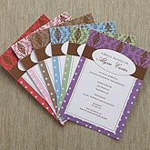Bridal Damask Personalized Party Invitations  - 8108