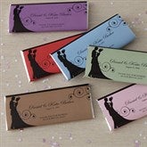 Wedding Favor Personalized Candy Bar Wrappers - Silhouette - 8116