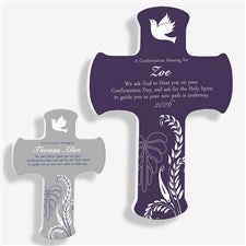 Confirmation Gifts - Personalized Wall Cross Keepsake - 8129