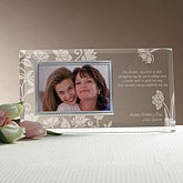 Personalized Glass Picture Frame for Mothers - Her Love Blooms - 8158