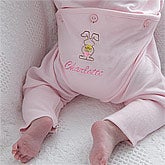 My First Easter Pink Embroidered Romper