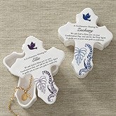Personalized Ceramic Cross Box - Confirmation Blessings - 8189