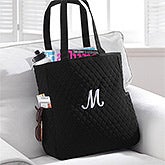 Personalized Quilted Tote Bag & Makeup Bag Set - 8250