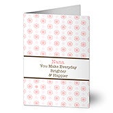 Personalized Mothers Day Greeting Cards - Brighter Days - 8263