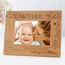 Personalized Godparent Picture Frames - Godfather, Godmother - 8299