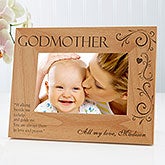 Personalized Godparent Picture Frames - Godfather, Godmother - 8299