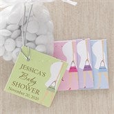 Personalized Baby Shower Party Favor Tag - Baby Bump - 8314