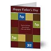 Personalized Father's Day Greeting Cards - 8354