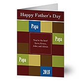 Personalized Fathers Day Greeting Cards - 8354